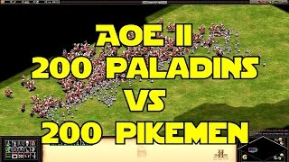 ◀ Age of Empires II - 200 Paladins vs 200 Pikemen