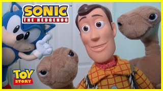 Toy Story SONIC The Hedgehog | ET Alien Invasion | Woody Buzz Lightyear Lex Luthor DC Pixar SEGA