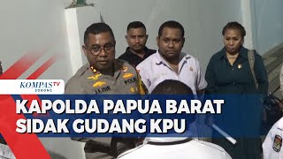 Kapolda Papua Barat Pastikan Gudang Logistik KPU Aman Jelang Pemilu