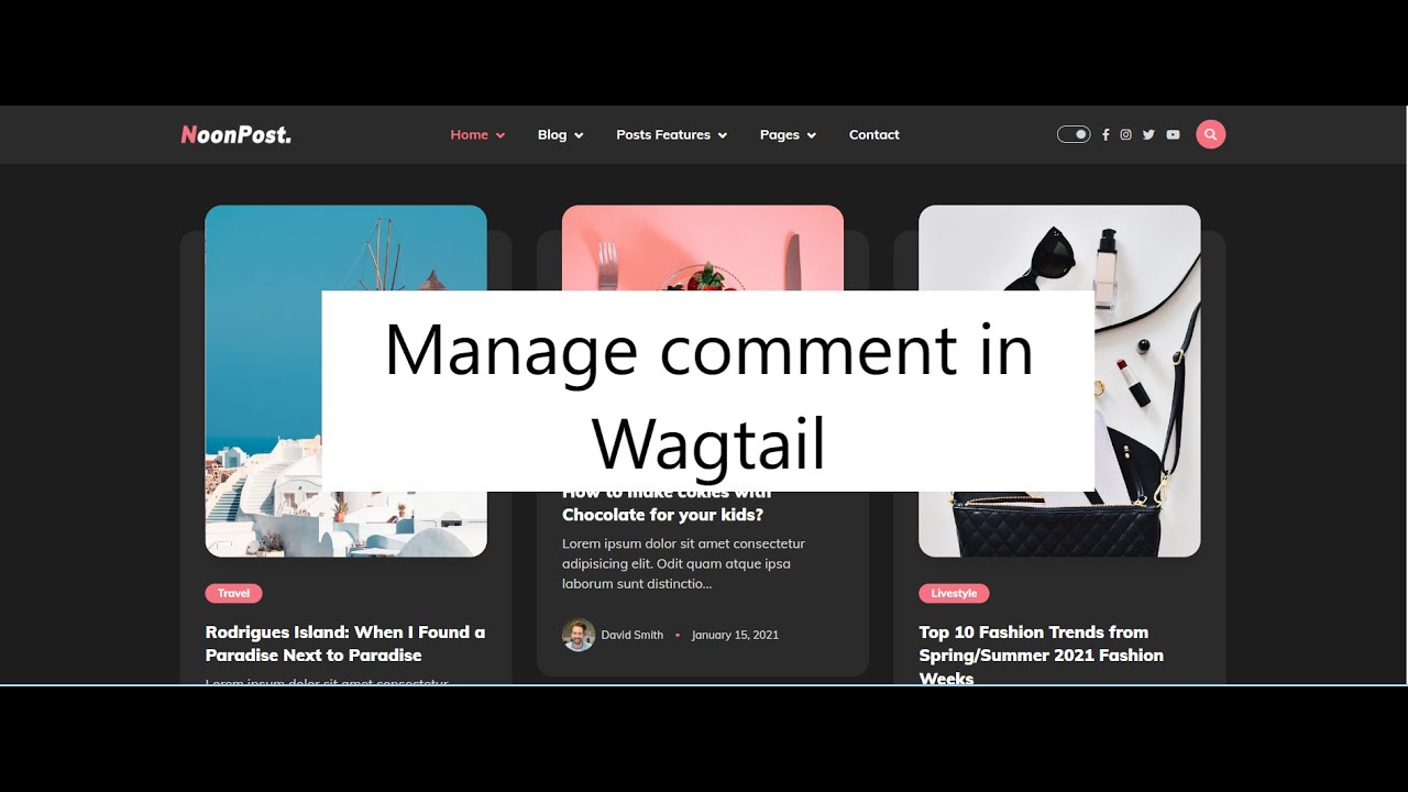 Manage Comment In Wagtail Part 12 Django And Wagtail Cms Youtube
