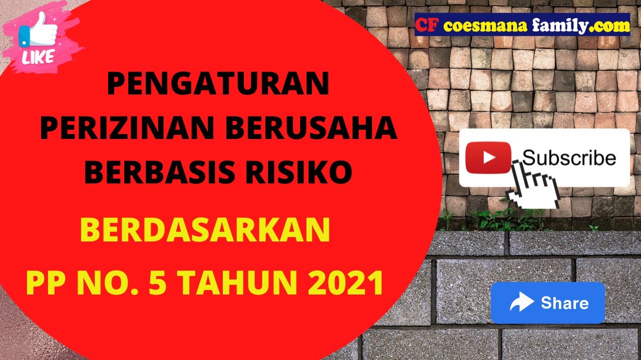 Klasifikasi Usaha Berbasis Risiko (PP Nomor 5 Tahun 2021) - YouTube