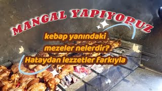 !!Kebabın yanında bu mezeleri kesinlikle yapın!! (Abimde mangal yapmaya gittik 🤩)