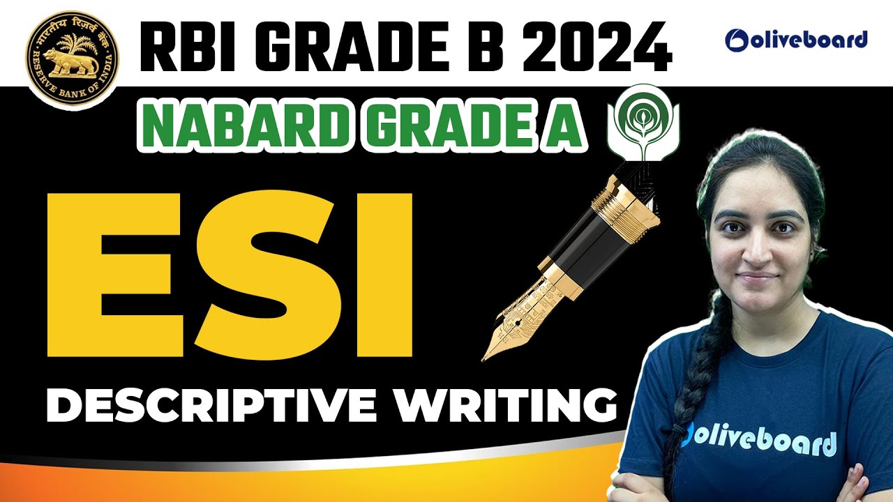 ESI Descriptive Answer Writing | RBI Grade B 2024 | NABARD Grade A ...