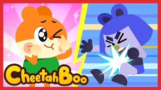 Dance Off❗Here we go! | Kids dance song | Dinosaur, Monkey | Nursery rhymes | #Cheetahboo