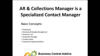 A/R and Collections Training for Microsoft Dynamics 365 Business Central - 1 of 8