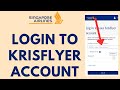 Krisflyer Login - How to Sign in to Your Singapore Airlines Krisflyer Account (2023)