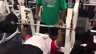 TJ hulk 1 rep 455 pounds flat bench