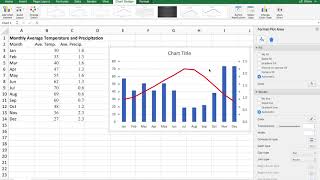 How to make a climograph in Excel