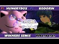 Pound 2022 Winners Semis - Hungrybox (Jigglypuff) Vs. KoDoRiN (Marth) SSBM Smash Melee Tournament