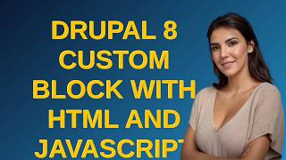 Drupal: Drupal 8 custom block with html and javascript