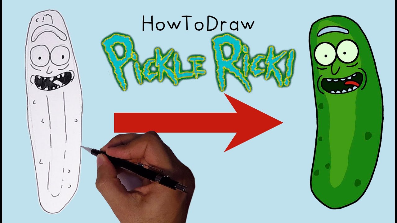 How To Draw Pickle Rick рџґ Rick Morty Youtube