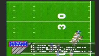 NFL 95 Sega Sports 49ers vs Cowboys video game simulation