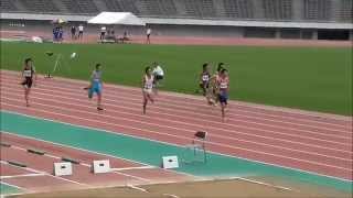 20140705 通信陸上広島県大会 3年男子100m予選全レース