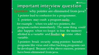 Why pointers are eliminated from java?