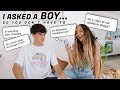 ASKING A GUY TMI AWKWARD QUESTIONS! *girls are afraid to ask