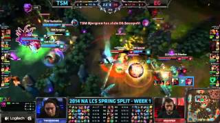 Bjergsen Highlights LCS Week 1