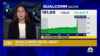 Qualcomm shares spike following quarterly beat on earnings and revenue