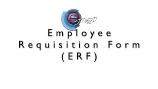 eP2P Application Tutorial - e - Form - Employee Requisition Form ERF