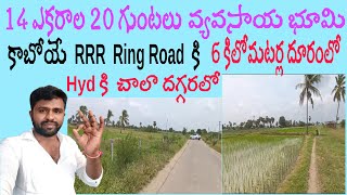 14 ఎకరాల 20 గుంటల వ్యవసాయ భూమి అమ్మకానికి... 9705555832