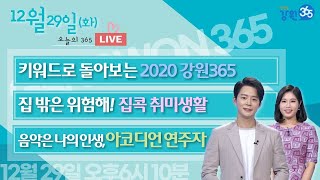 LIVE 12월29일(화) 오후6시10분~ [강원365_12월29일(화) 방송] 키워드로 돌아보는 2020 강원365/집 밖은 위험해! 집콕 취미생활/음악은 나의 인생, 아코디언