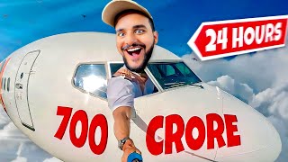 Living in a 700 CRORE PLANE for 24 Hours !!