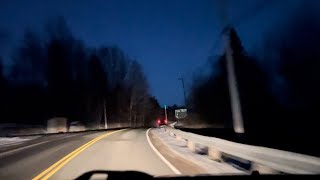 Drive Nova Scotia - finding my way back, in the dark -Moose Brook to Truro