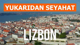 Drone'dan Lizbon | 4k video | Portekiz, Lizbon yukarıdan