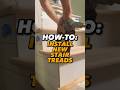 HOW-TO: 🔨 Watch this video before installing new stair treads for a perfect fit!! 🛠️ #diy