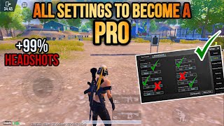 New🔥best settings to improve your headshot ✅PUBG MOBILE