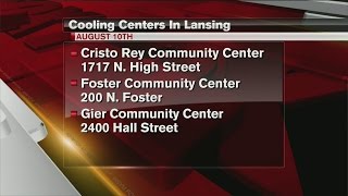 Lansing area cooling centers open Wednesday and Thursday