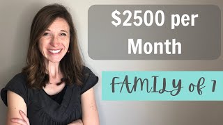 How to Budget $2500 per Month