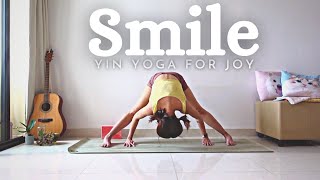 'Smile' Yin Yoga for Joy | 35 mins