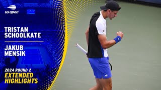 Tristan Schoolkate vs. Jakub Mensik Extended Highlights | 2024 US Open Round 2