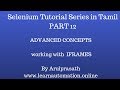 Seleniu Tutorial series | Advanced Concepts | PART 12 - Handling IFrames |Tamil