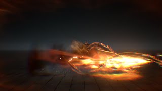 UE4 VFX - The real dragon breaks the empty flash