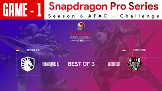 [Game - 1] Team Liquid ID vs Alter Ego | Snapdragon Pro Series