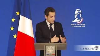 Discours de N. Sarkozy à l'occasion du 94ème Congrès de l'Association des Maires de France (AMF)