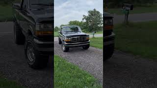 1993 Ford F150 5.8 351 3” exhaust drive by “subscribe to my channel”