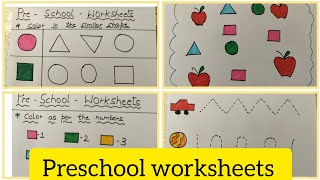 Preschool Worksheets for 2.5 years to 4 years kids #1