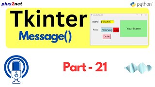 Understanding Tkinter Message Widget - Python GUI Tutorial #message #tkinter #pythongui #helpMessage