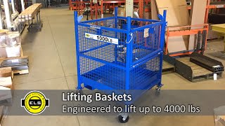 Lifting Baskets for Hoisting with Cranes