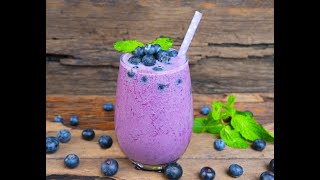 How to make Easy Blueberry Milkshake | Perfect Recipes