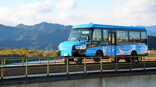 阿佐鉄DMVが線路上を初走行