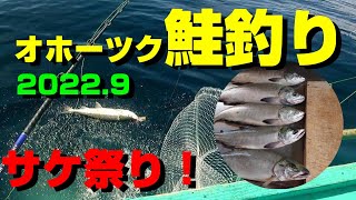 【鮭釣り】2022.9　豪快に鮭釣って来ました！