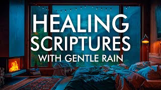 HEALING & PROTECTION Scriptures With RAIN Sounds | Sleep With God's Word