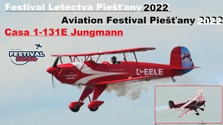 Casa Bucker Jungmann 🇨🇿 ▲ Festival Letectva Piešťany 2022