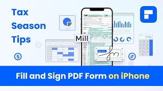 Fill and sign PDF form on iPhone | Tax Season Tips