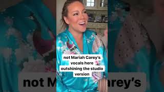 the time mariah carey outshined her studio vocals #shorts