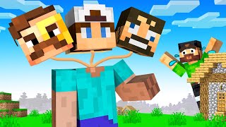 THREE vs ONE Hide and Seek in Minecraft