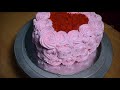 कढ़ाई में बनाये ये आसान और लाज़वाब Heart Shaped Cake - Red Velvet Cake - Icing - Cake Decoration